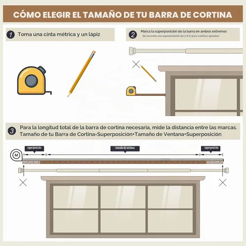 Vista 8 de Lootkell Redwood - Barras de cortina para ventanas de 28 a 48 pulgadas de diámetro, bohemio, decorativo, resistente, ajustable, con diseño de grano