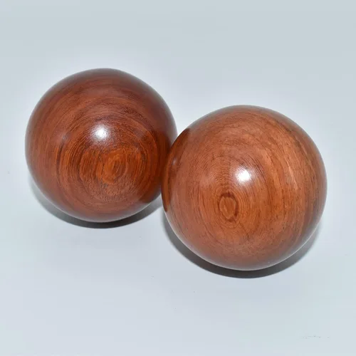 Vista 5 de Bolas de Baoding de 2 pulgadas para ejercicios de salud chinos, bolas de estrés de palisandro