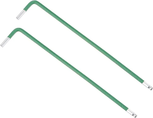 Vista 10 de uxcell Llave hexagonal de extremo de bola de 0.059 in, herramienta de reparación de acero S2 en forma de L brazo largo 2 piezas