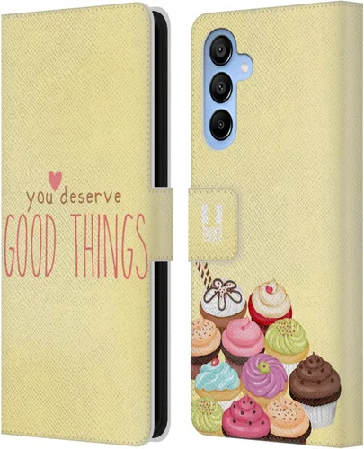 Vista 340 de Head Case Designs Assortment Cupcakes Happiness Leather Wallet Case Compatible with Samsung Galaxy A07 4G Surtido