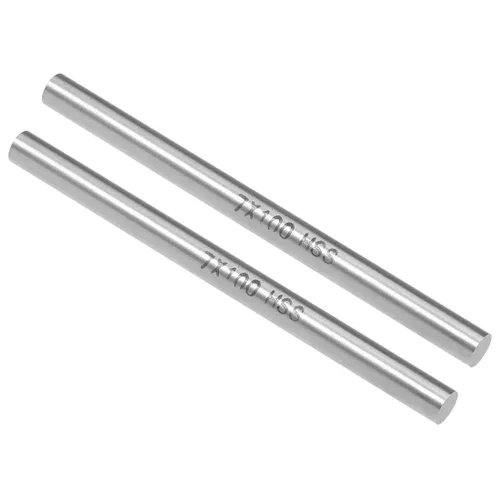 Vista 9 de uxcell 2 piezas varillas de metal redondas de acero, 2 mm x 200 mm de acero de alta velocidad (HSS) barra de torno herramienta, para eje engranaje