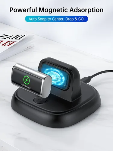 Vista 2 de LVFAN para Fitbit Charge 6/Charge 5/Luxe Charger, accesorios de repuesto de cable de carga con botón de reinicio y estación de carga rápida