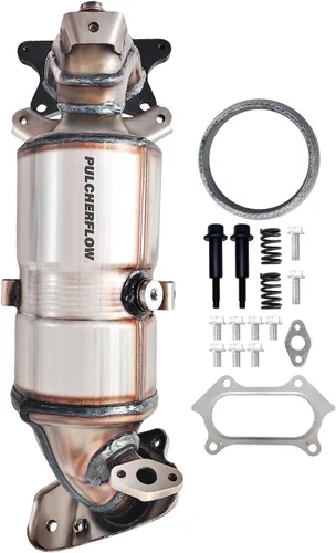 Vista 6 de Catalizador compatible con Honda Civic LX/CX/DX/HX/GX 1996 1997 1998 1999 2000 Honda Civic Del Sol S 1.6L l4 de alto rendimiento (compatible con EPA)