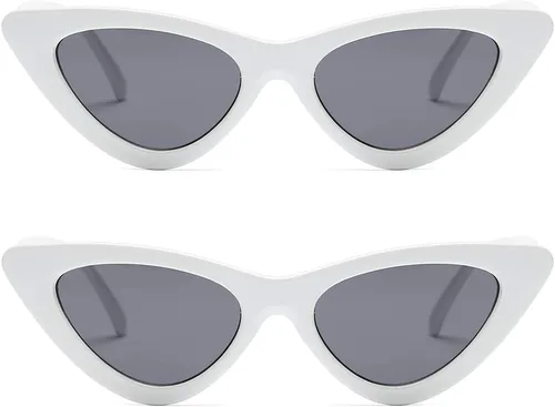 Vista 2 de kimorn Gafas de sol de ojo de gato para mujer, gafas de sol retro Kurt Cobain K0566