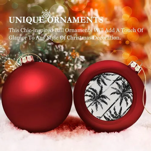 Vista 13 de Boobs Funny Shatterproof Matte Christmas Balls for Tree Wreath Home Decor 1PCS