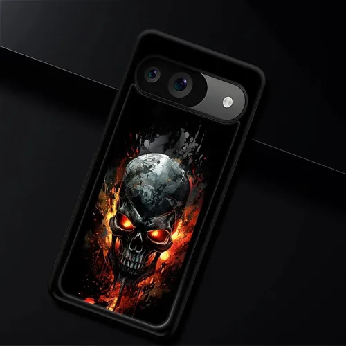 Vista 889 de Compatible con Google Pixel 4A 5G Mobile Case Creative Acrylic Panel trasero Silicona Protección Grip especialmente diseñado para Google Pixel 4A 5G