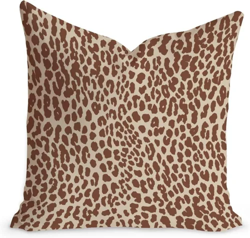 Vista 27 de Funda de cojín decorativa con estampado de guepardo verde peridoto para sofá, funda de almohada verde crema con estampado de leopardo con A-16