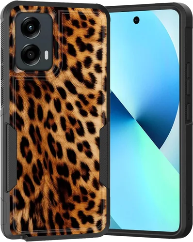 Vista 161 de para Moto G Play 4G 2024, funda de dos capas híbrida resistente y a prueba de golpes, PC duro + silicona suave protectora para Motorola Moto G Play