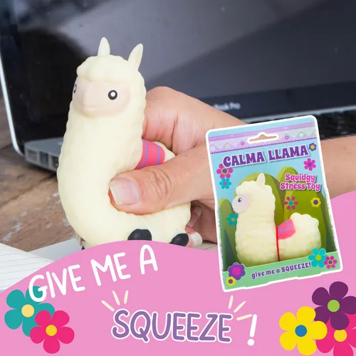 Vista 2 de Boxer Gifts Calma Llama Juguete Antiestrés Pelotas Antiestrés Únicas para Adultos y Adolescentes - Juguetes Sensoriales Blanditos de Animales