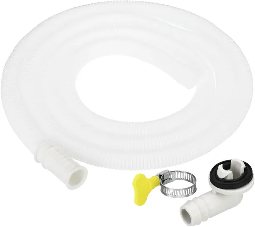 Vista 9 de PATIKIL Kit de drenaje de aire acondicionado de 3.3 pies, conector de drenaje universal, manguera de drenaje de CA con abrazadera para grifo