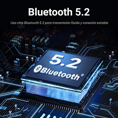 Vista 3 de Jectse Auriculares con clip, Bluetooth 5.2 con estuche de carga, modo brillante, llamadas binaurales HD, color negro