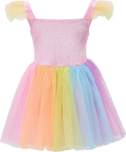 Vista 2 de Bonito vestido de hadas arco iris (3-5years)