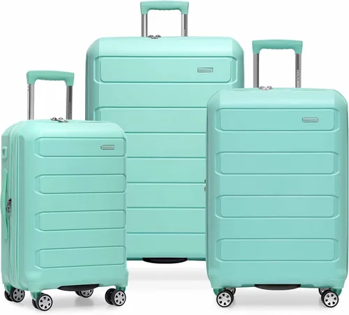 Vista 58 de Traveler's Choice Pagosa indestructible Hardshell expandible Spinner Equipaje, Azul bebé, Pagosa indestructible Hardshell expandible Spinner Equipaje