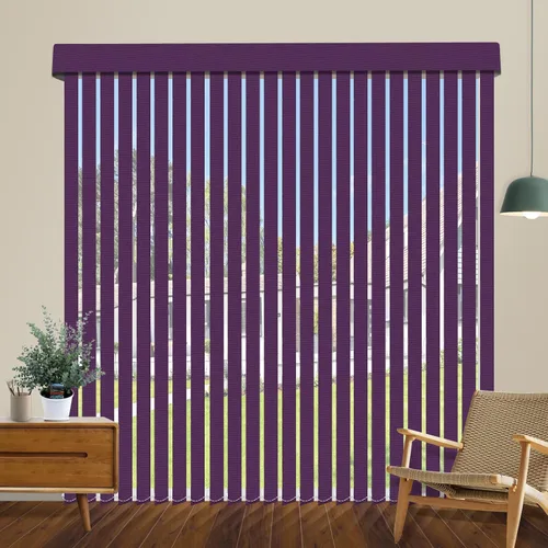 Vista 15 de Persianas verticales opacas sin cordón, persianas de tela con listones de 3.5 pulgadas, persianas verticales con protección UV, tamaño súper grande