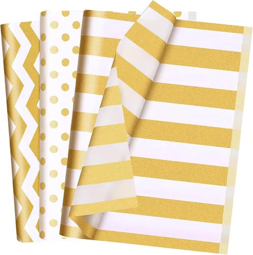 Vista 12 de 30 hojas de papel de seda negro, blanco y rojo para bolsas de regalo, papel de seda a granel para decoración de bodas, cumpleaños, proyectos