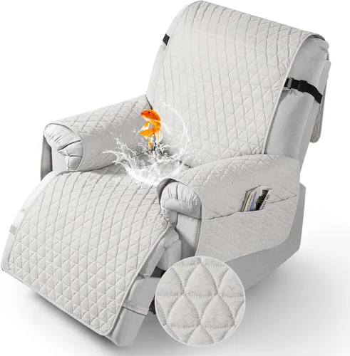 Vista 11 de TAOCOCO Funda para Sillón Reclinable 100% Impermeable - Funda para Sillón Reclinable con Gránulos Antideslizantes, Fundas para Sillas Reclinables