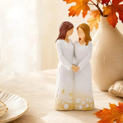 Vista 8 de Regalo para hermana para mujer, regalo de figuras para hermana, regalo de amistad, Navidad, Acción de Gracias, para hermanas, mejores amigas, mujeres