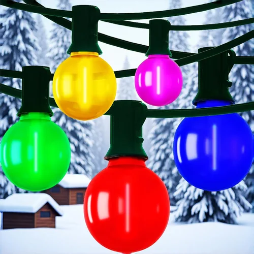 Vista 10 de Guirnalda de luces LED G40 para exteriores de 25 pies, luces de Navidad con forma de globo esmerilado con 27 (2 de repuesto) bombillas redondas