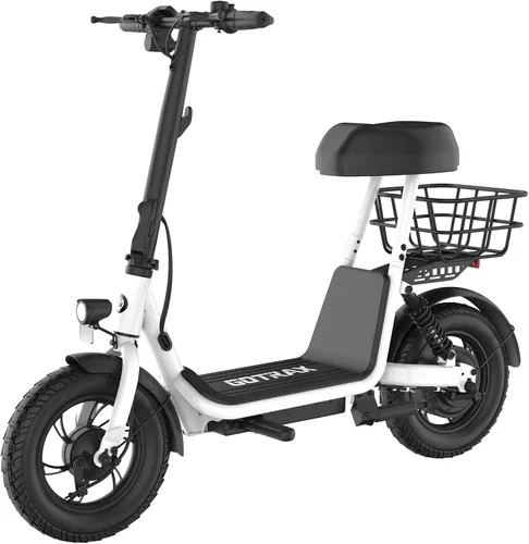 Vista 10 de Gotrax 12"/14"/16" Electric Scooter with Seat for Adults&Teens, Max 25Miles Negro