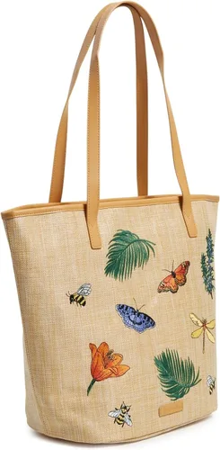 Vista 2 de Bolso tote de paja para mujer