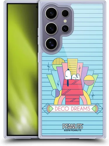 Vista 296 de Head Case Designs Snoopy Deco Dreams - Funda de gel con licencia oficial de Peanuts Blue Pattern [protección de grado militar] compatible con Google