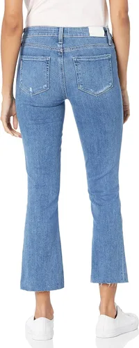 Vista 2 de PAIGE Shelby Jeans acampanados de tiro medio para mujer