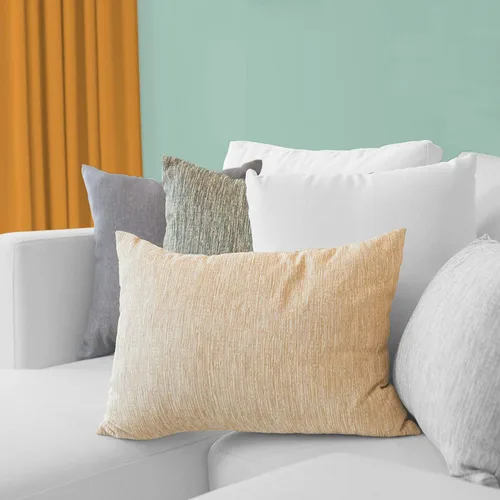 Vista 6 de Acanva - Relleno de almohada, insertos de relleno premium decorativos rectangulares, fundas de cojín de alta calidad para sofá, silla, silla