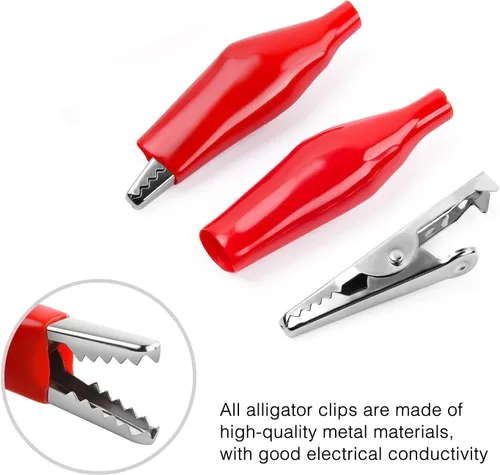 Vista 5 de Nilight - 50052R 60pcs Metal Alligator Clip Clamp Surtido de Cable de Prueba Eléctrica Abrazadera de Batería Conector de cocodrilo Conector Surtido