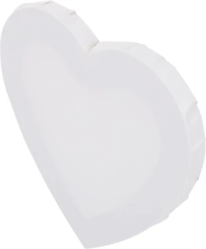 Vista 3 de Wakauto Pintura blanca Juego de pintura blanca Juego de pintura lienzo en forma de corazón Dibujo en blanco Tableros de lienzo estirado