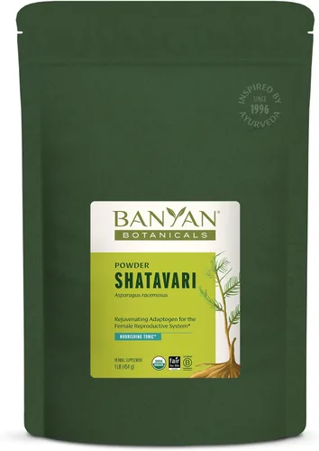 Vista 8 de Banyan Botanicals polvo de Asparagus racemosus, orgánico USDA, Asparagus racemosus, rejuvenecedor para Vata y Pitta, promueve la vitalidad