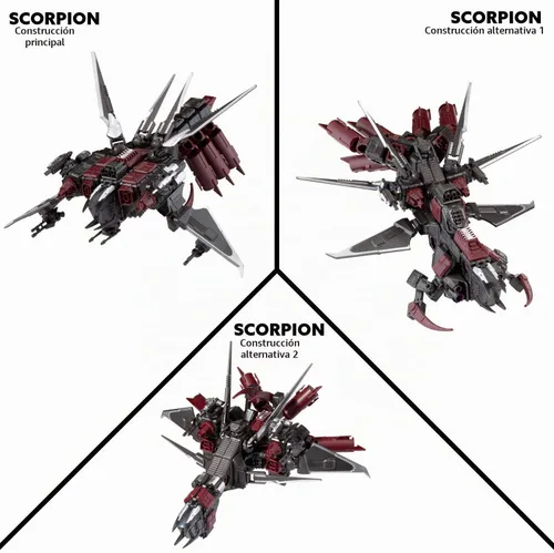 Vista 3 de Snap Ships Scorpion K.L.A.W. Troop Dropper - Juguete de construcción para construcción personalizada y juego de batalla, a partir de 8 años