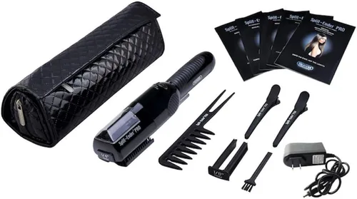 Vista 2 de Split-Ender PRO - Herramienta de Belleza Profesional Original - Recortadora de Puntas Abiertas Inalámbrica para Cabello Dañado, Seco, Quebradizo
