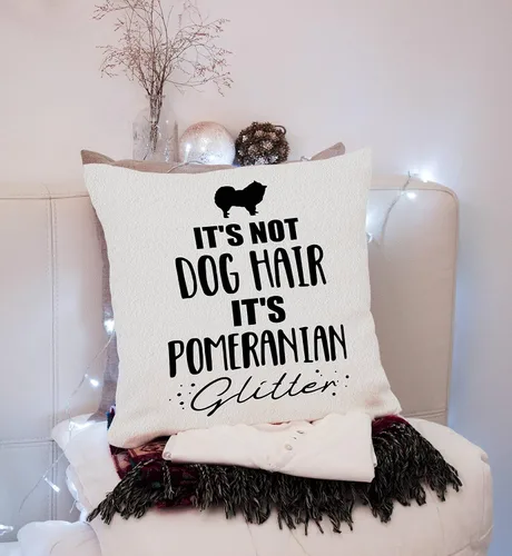 Vista 3 de Nogrit Pomeranian Gifts - Funda de almohada de 18 x 18 pulgadas, regalo para amantes de los perros, mamá, papá, para mujeres y hombres, no es pelo