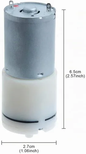 Vista 4 de Saim DC 12V Mini motor de bomba de aire para tanque de acuario oxígeno circular 2 PC