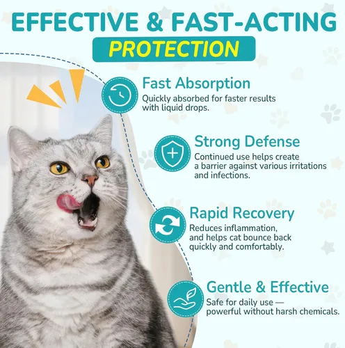 Vista 4 de Woyamay Antibióticos para Gatos, Antibiótico Natural para Alivio de Alergia, Salud del Tracto Urinario, Alivio de la Picazón y Cuidado