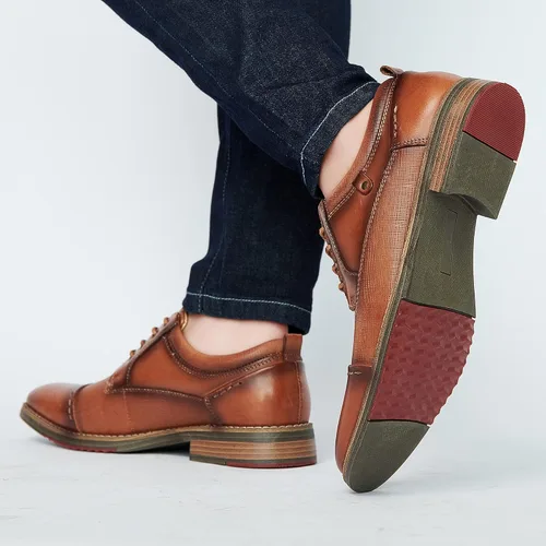 Vista 9 de Arkbird Zapatos de vestir Oxford de cuero para hombre - Elegante zapato formal de negocios para hombre