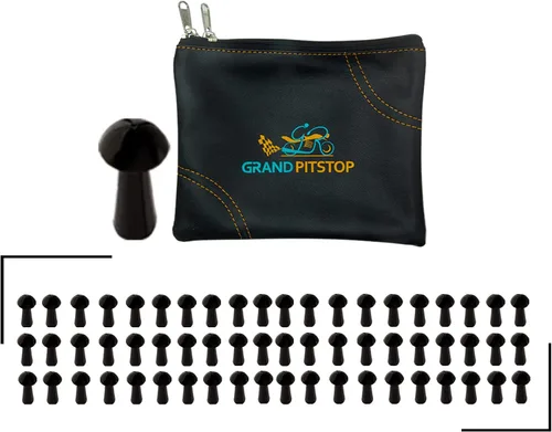 Vista 11 de GRAND PITSTOP Kit de Reparación de Pinchazos con Pistola para Neumáticos Sin Cámara con Tapón de Hongo para Pinchazos y Desinflados de Neumáticos