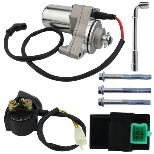 Vista 10 de Motor de arranque de 3 pernos con relé y CDI para ATV, Dirt Bikes, Go Karts, motocicletas chinas, Pit Bike, Quad, 4 ruedas, Dune Buggy, Sandrail