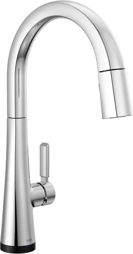 Vista 12 de Grifo Delta Faucet Monrovia de Níquel Cepillado para Cocina, Grifos de Cocina con Rociador Desplegable, Grifo de Fregadero de Cocina con Lumicoat