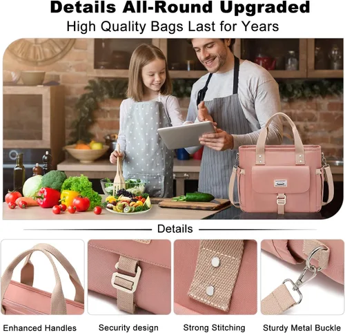 Vista 5 de Weitars Bolsa de almuerzo y lonchera mochila 2 PCS