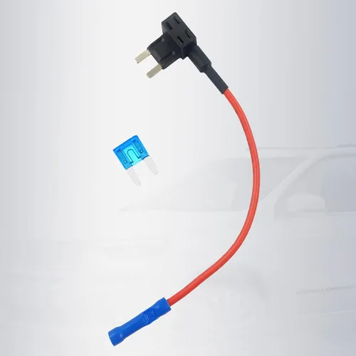 Vista 5 de 5 unids 12V Adaptador de grifo de fusible para automóvil de 12 V, mini ATM APM, portafusibles de hoja para automóvil y motocicleta (negro)