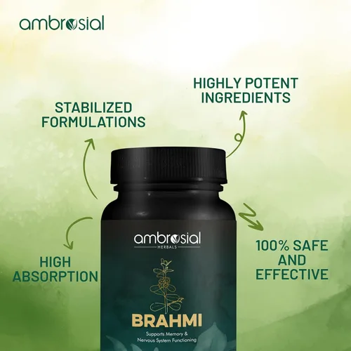 Vista 5 de AMBROSIAL Brahmi Cápsulas 500 mg Paquete de 1-60 Cápsulas