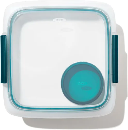 Vista 27 de OXO Good Grips Prep and Go - Recipiente dividido para 2 tazas, color azul océano