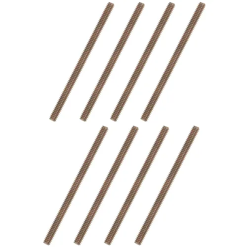 Vista 6 de uxcell 8 piezas de zinc de color totalmente roscado varilla 1/4"-20, 2" longitud, tornillo de rosca de acero al carbono para montaje de muebles