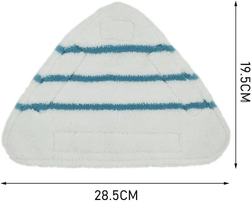Vista 2 de CeFurisy 2 paños de piso de repuesto para mopa de vapor, almohadillas de repuesto de microfibra coral lavables para almohadillas de repuesto