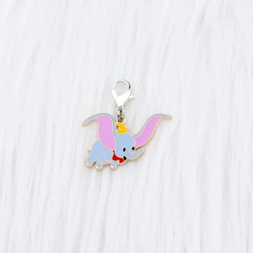 Vista 4 de AKTAP Divertido dije con cremallera inspirado en elefante mosca para bolso de mano, bolso de mano, colgante de elefante mosca para hacer joyas