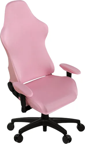 Vista 14 de SARAFLORA - Fundas elásticas para silla de computadora para sillón, silla giratoria, silla de juego, silla de computadora (negro, extragrande)