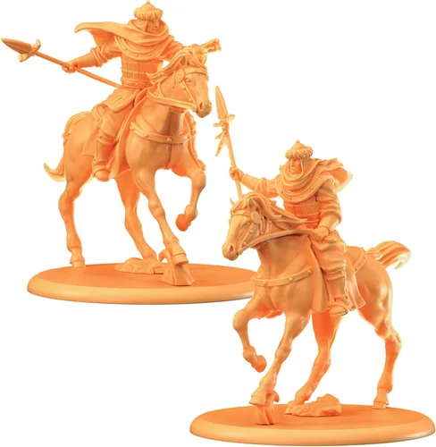 Vista 2 de CMON Una canción de hielo y fuego juego de miniaturas de mesa Starfall Knights Unit Box – Elite Warriors of House Martell, juego de estrategia
