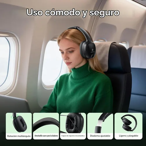 Vista 8 de Auriculares híbridos activos con cancelación de ruido, Bluetooth