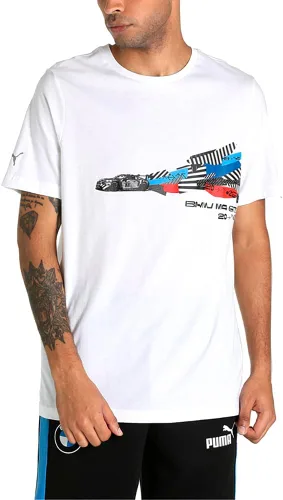 Vista 9 de PUMA Hombres BMW MMS Essentials Motorsport Tee Casual Tops Casual - Negro
